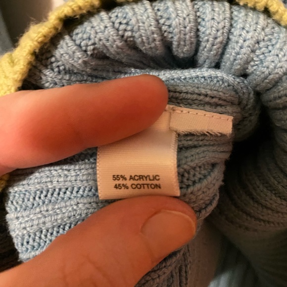 LOFT Ribbed Turtleneck Sweater - Size Medium - Aqua/Green - Picture 4 of 5